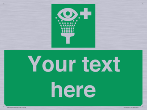 Custom Eye Wash Station Sign